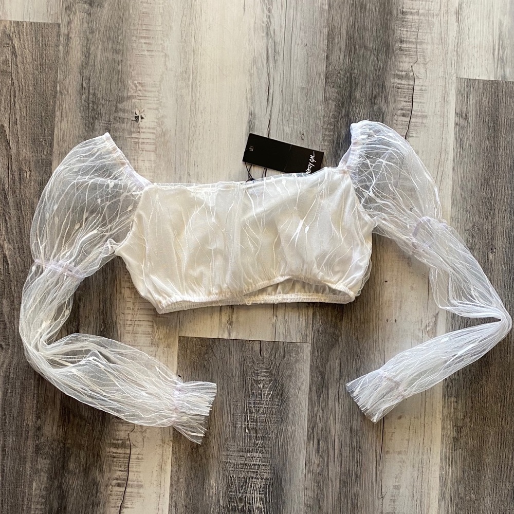 Nasty Gal Long sleeve crop